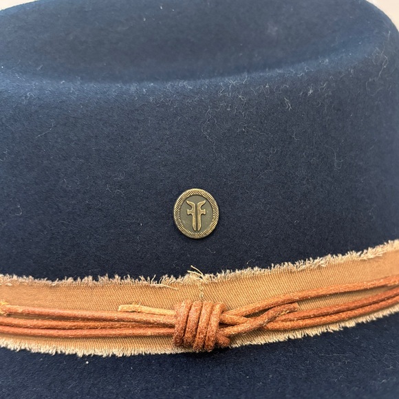FRYE Cattleman\'s Crease Fedora Navy Blue main image 4